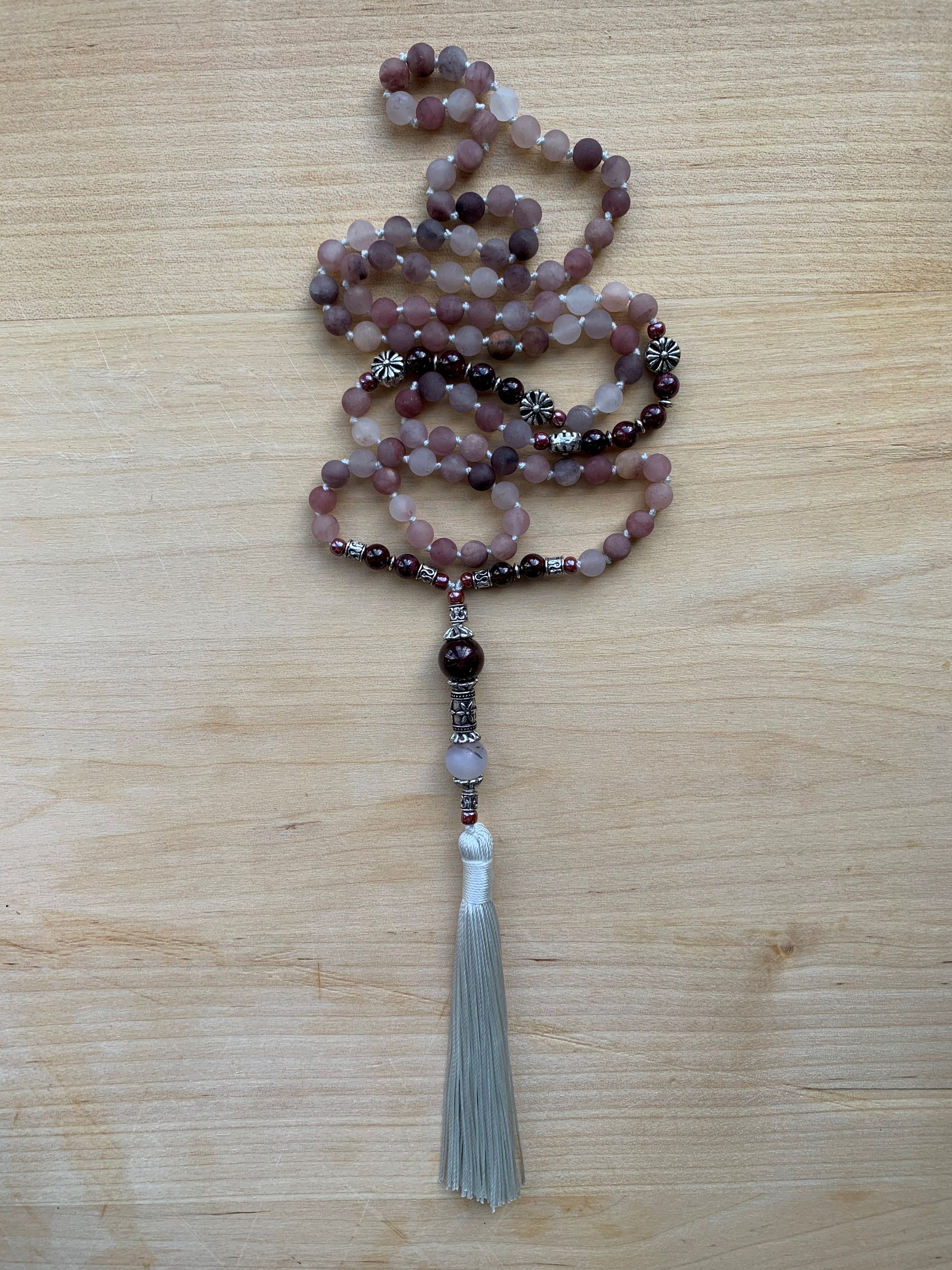 TUYA BERRY QUARTZ MALA NECKLACE