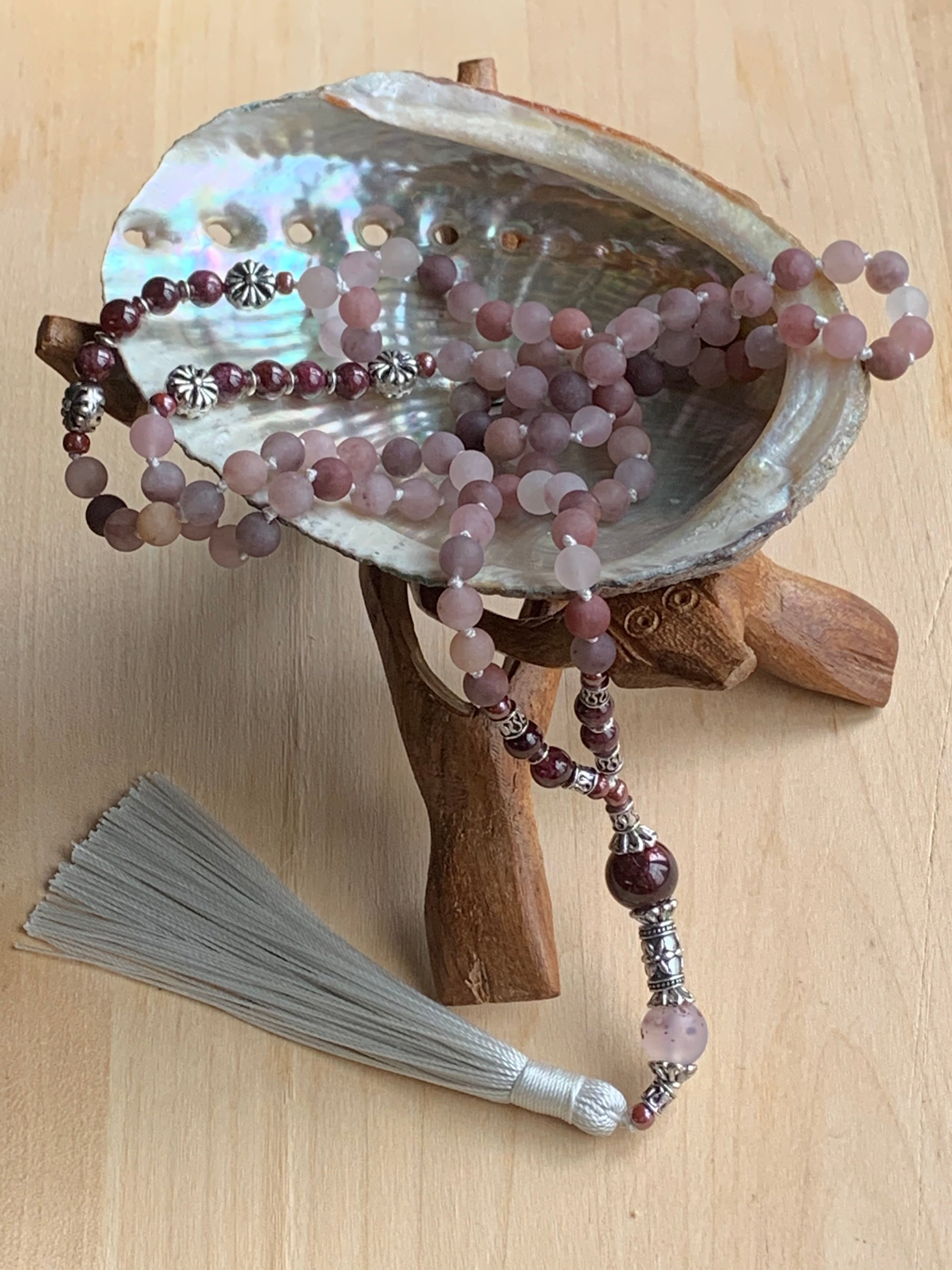 TUYA BERRY QUARTZ MALA NECKLACE
