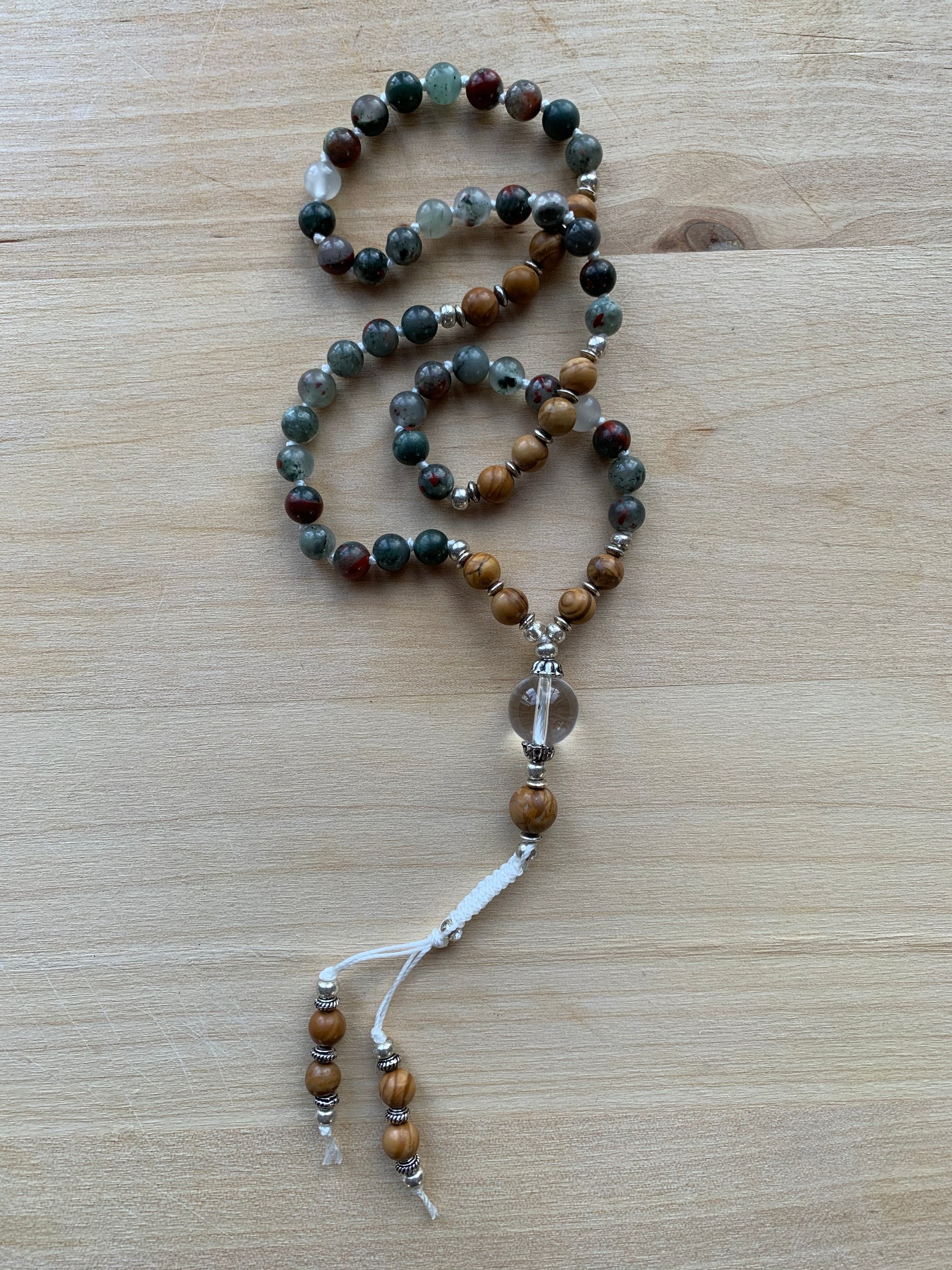 Brahmaputra Bloodstone Half-mala