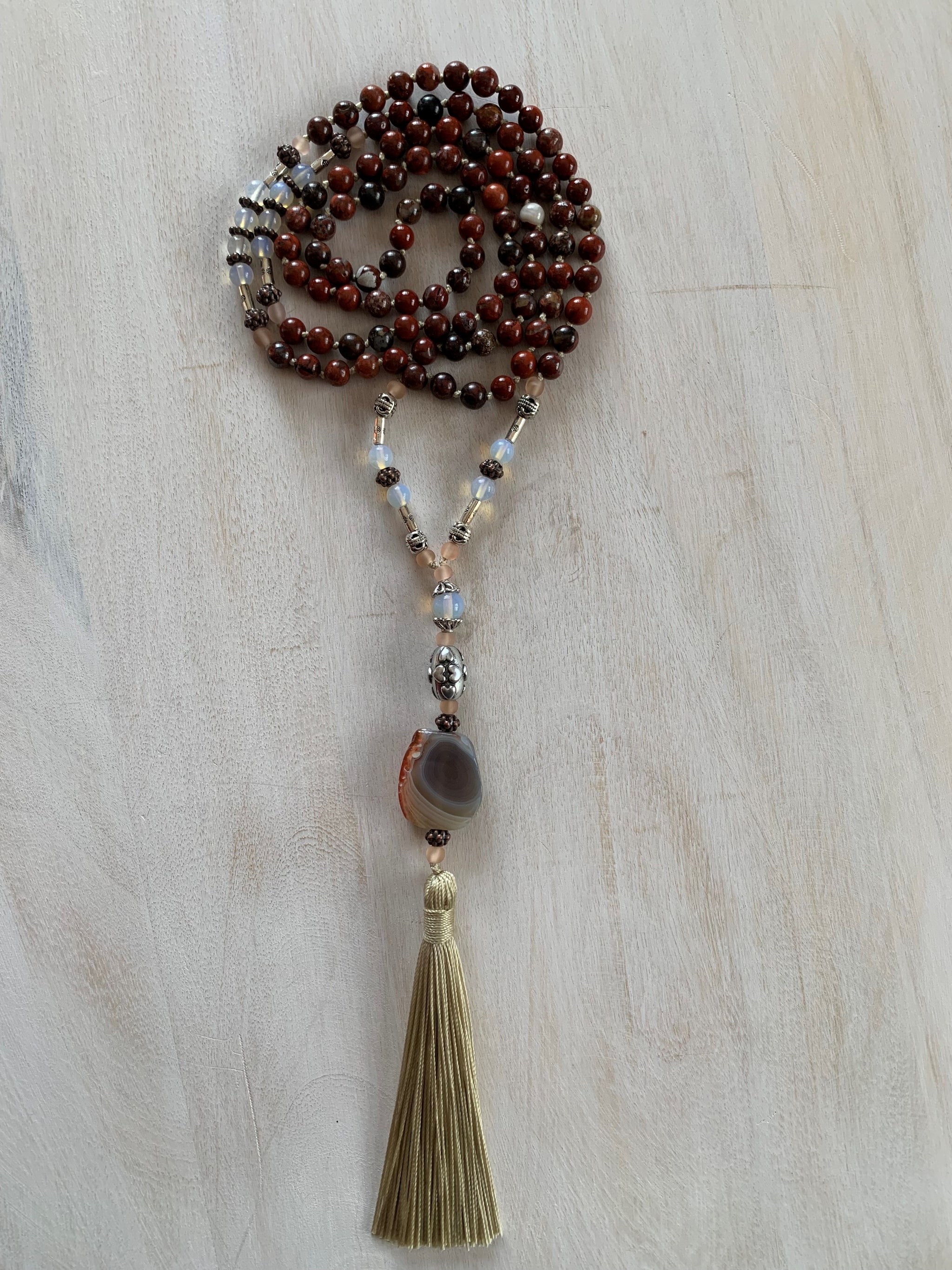 KOROVIN Poppy Jasper Mala necklace