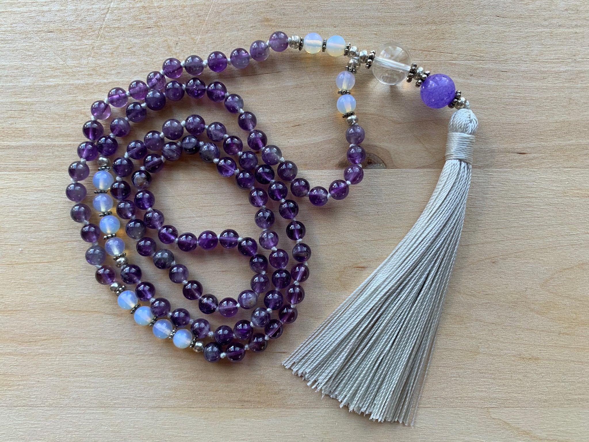 MASAYA Amethyst Mala Necklace for meditation