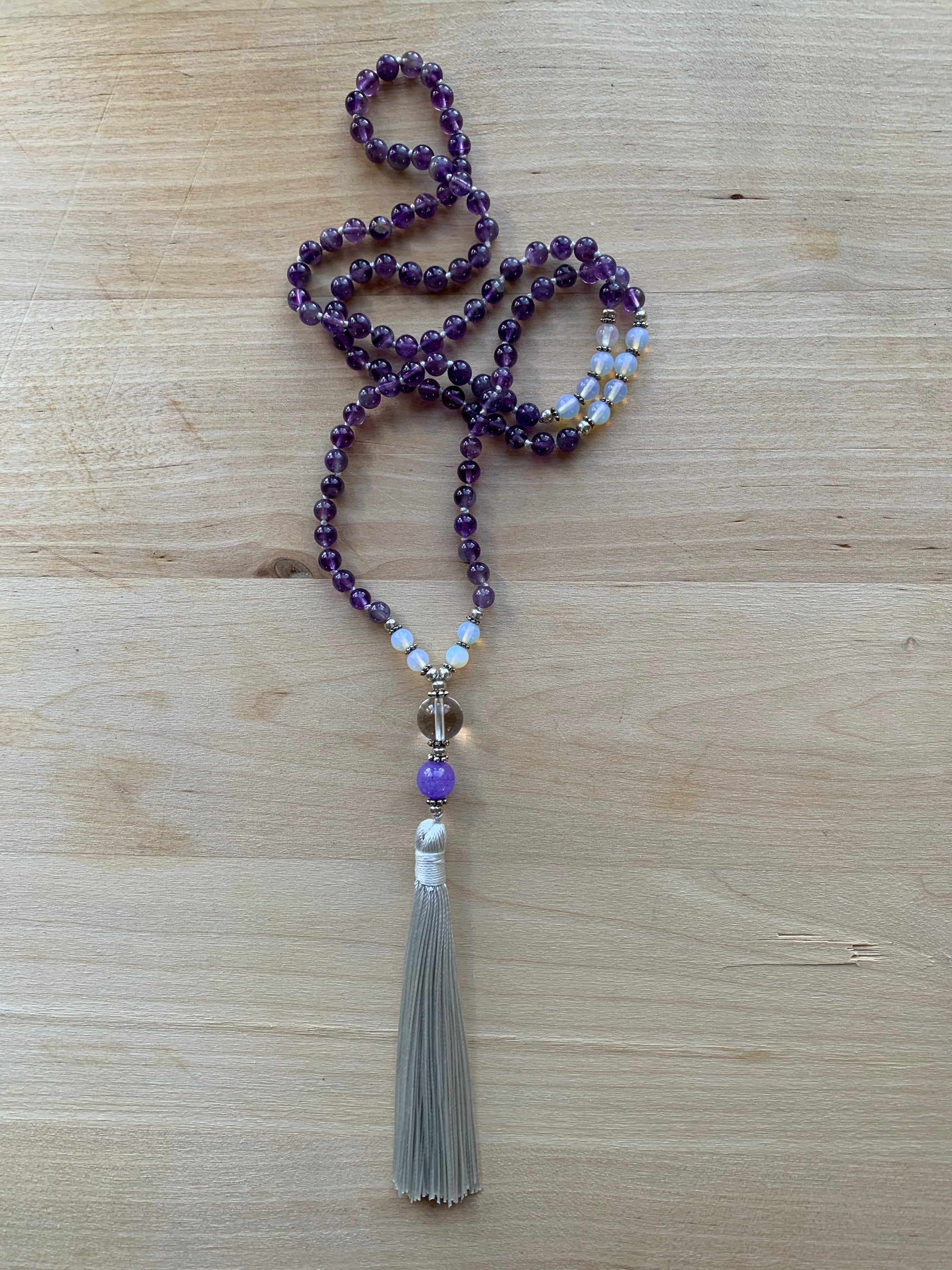 MASAYA Amethyst Mala Necklace for meditation