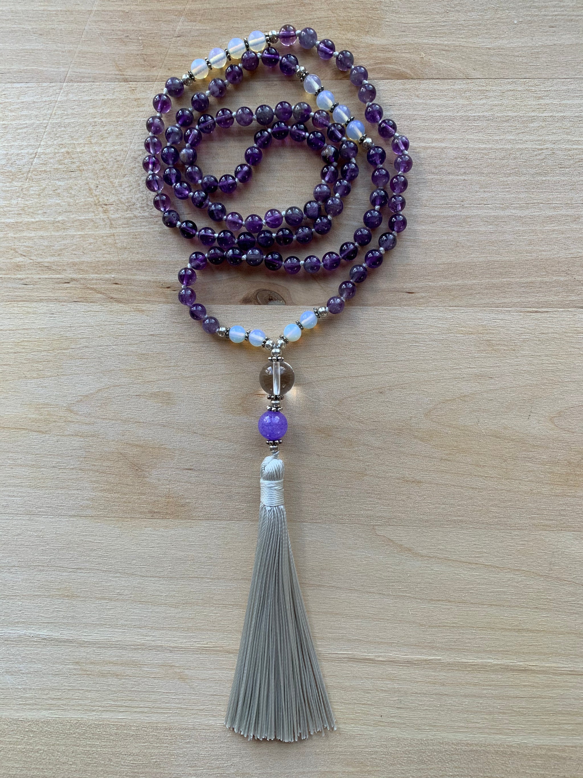MASAYA Amethyst Mala Necklace for meditation