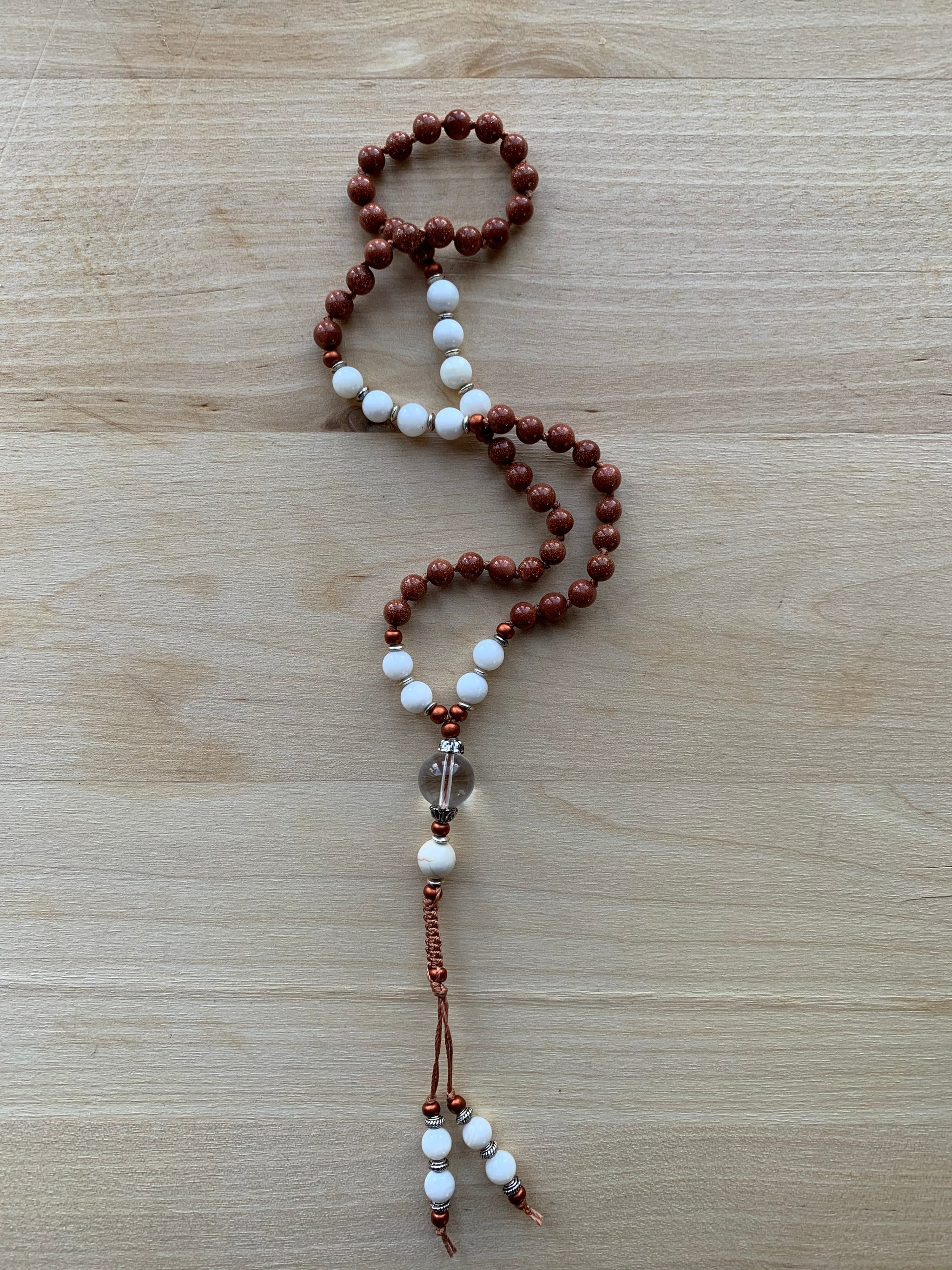 Narmada Goldstone half-mala