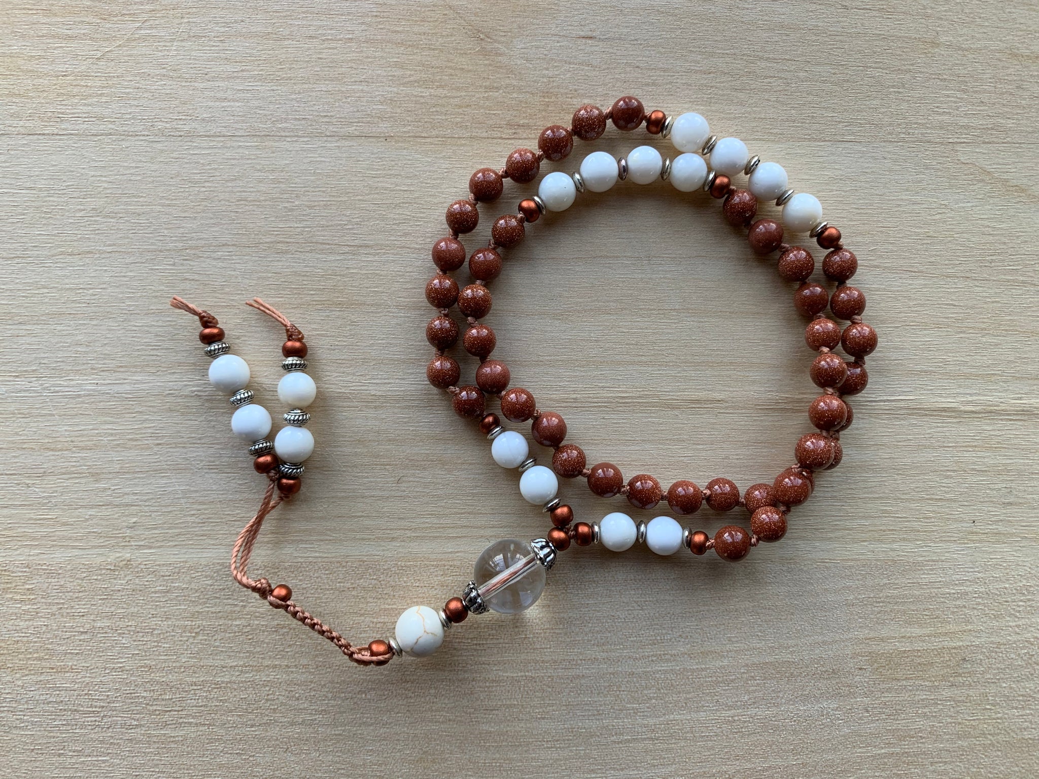 Narmada Goldstone half-mala