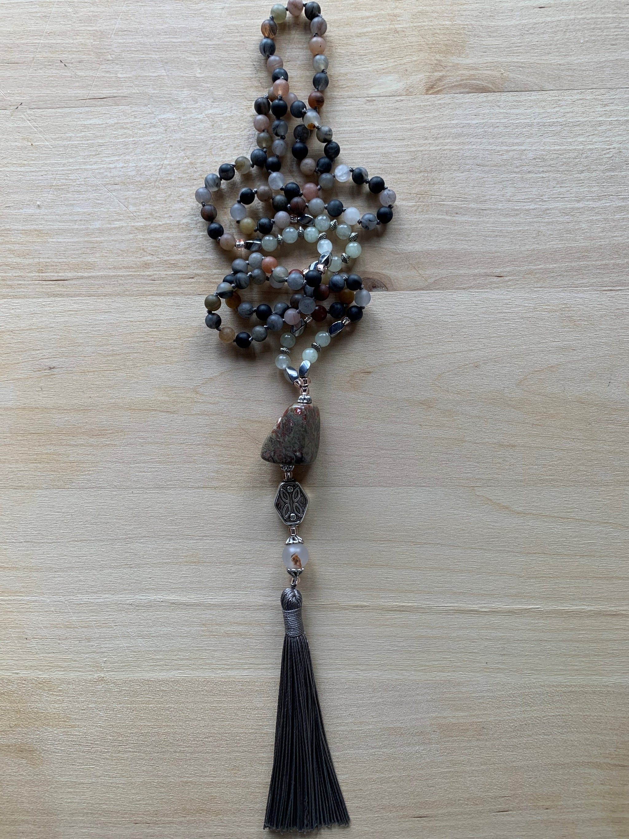 NAZKO Tourmaline mala necklace