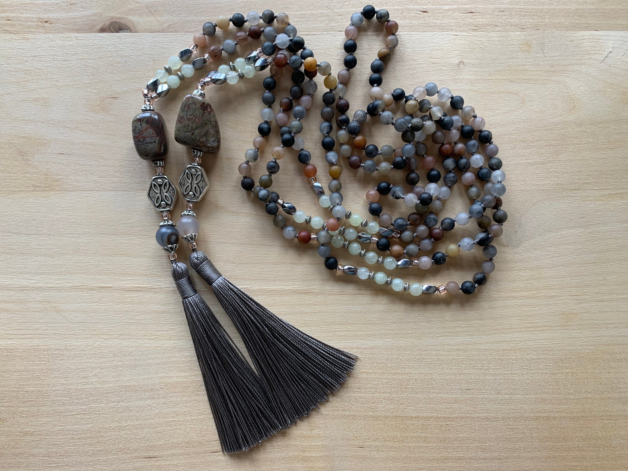 NAZKO Tourmaline mala necklace