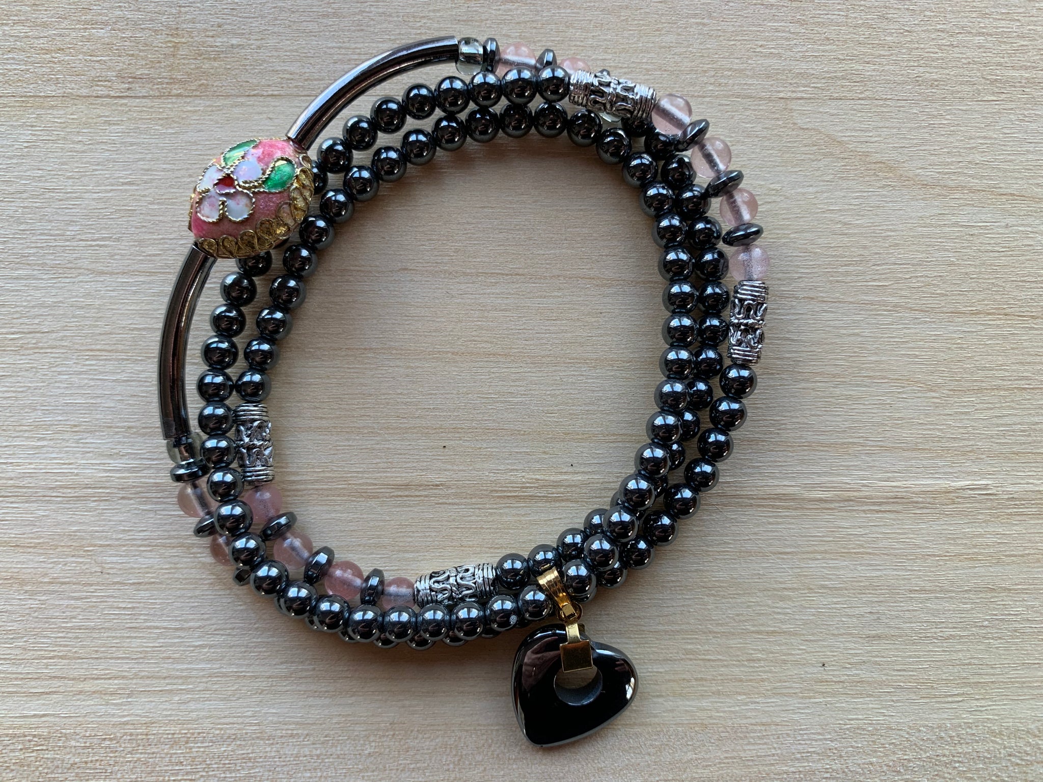 VOLTA Haematite mala twist bracelet