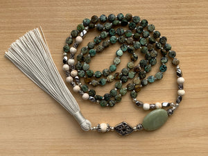 KOSTAL African Turquoise Mala necklace