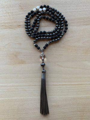 HAKKODA Haematite mala necklace for meditation