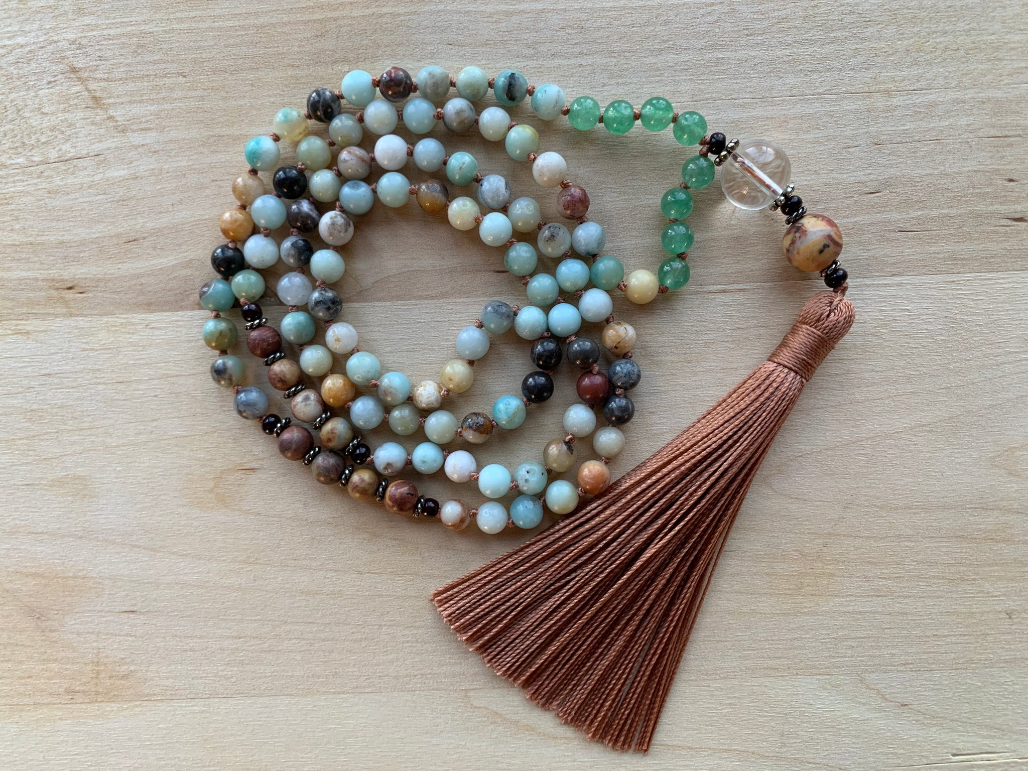 Tibetan Zen Elastic 8mm Dark Grain Wood 108 Prayer Beads Yoga Meditation  Necklace Wrap Bracelet Mala 91184