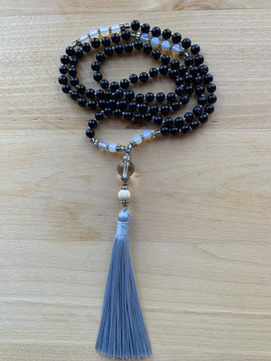 MAROA Blue Goldstone mala necklace for meditation