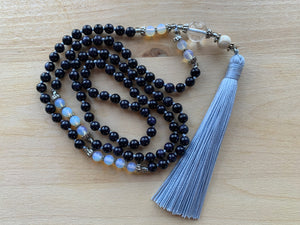 MAROA Blue Goldstone mala necklace for meditation
