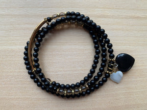 SAKAMI Black Onyx Mala Twist bracelet