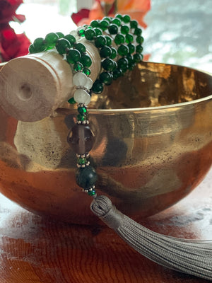 SATAH B.C. Jade stone mala necklace for meditation